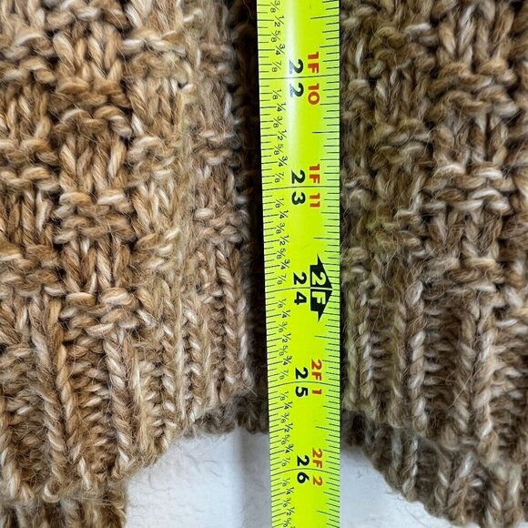 Ecote Urban Outfitters Size S Cream & White Mock Neck Knit Sweater S/M - Picture 5 of 8